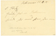 DSWA :1905 5 MARK + 3pf Canc. BETHANIEN On "FELDPOSTKARTE" To BRAUNSCHWEIG. Rare. Vvf. - África Del Sudoeste Alemana