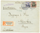 "BATUM Via CONSTANTINOPLE" : 1906 1P + 2P Canc. CONSTANTINOPEL + "BATUM" Manuscript On REGISTERED Envelope To MUNCHEN. V - Turquie (bureaux)