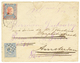 1892 NETHERLANDS 5c On Envelope(small Tear) To RIO DE JANEIRO Redirected With BRAZIL 100R. Nice Combination. Vvf. - Andere & Zonder Classificatie