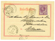 SURINAME : 1884 5c Canc. 204 On CARD From PARAMARIBO To ROTTERDAM. Vvf. - Curaçao, Nederlandse Antillen, Aruba