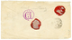 SURINAME : 1892 25c(x2) + 10c On Cover From PARAMARIBO To NEW-YORK (USA). Vvf. - Curaçao, Antilles Neérlandaises, Aruba