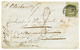 NEW SOUTH WALES : 1852 3p Green With 4 Large Margins + Tax Marking On Envelope To ENGLAND. Scarce. Vf. - Autres & Non Classés