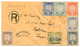 BRUNEI : 1895 BRUNEI 1/2c+ 2c+ 3c+ 5c+ 8c+ 10c Canc. BRUNEI + LABUAN 18c Canc. LABUAN On REGISTERED Envelope To ENGLAND. - Brunei (...-1984)