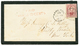 1867 CANADA 10c + HAMILTON + "PAID CANADA 10 CENTS" Red On Envelope To NEW-YORK (USA). Vvf. - Otros & Sin Clasificación