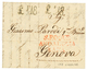 1818 "£ 1.18" Tax Marking On Entire Letter From GIBRALTAR To GENOVA. Vvf. - Gibraltar