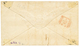 1866 Pair 1d Canc. A26 + GIBRALTAR + Red VIA DI MARE(E) + Tax "4" On Envelope To ITALY. Vf. - Gibraltar