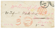 1884 Red Cachet PAID AT CAPE COAST CASTLE + "3d" Tax Marking On Envelope To ENGLAND. Ex. SACHER. Vvf. - Côte D'Or (...-1957)