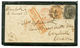 1861 2a + 4a Canc. B/127 INDIA PAID On Envelope With Text From AGRA To ENGLAND. Verso, PATNA P.O. Vf. - Otros & Sin Clasificación