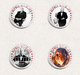 Alfred Hitchcock Movie Film Director Fan ART BADGE BUTTON PIN SET 2 (1inch/25mm Diameter) 35 DIFF - Filmmanie