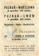 Etiquette Ou Billet Cie Lot Airlines - Pologne - Poznan Warszawa - Bilety P.P.L. Lot - Étiquettes à Bagages