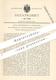 Original Patent - Julius Boeddinghaus , Düsseldorf  1881 , Übertragung Variabler Kraft | Kraftmaschine , Motor , Motoren - Historische Dokumente
