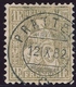 52 / 44 Sitzende Helvetia 1 Franken FASERPAPIER Sauber Vollstempel PRATTELN - Kat. 1800.-- - Oblitérés