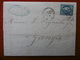 LETTRE TIMBRE CERES EMISSION DE BORDEAUX CACHET LE VIGAN GC 4204 VIA GANGES 1871 - 1849-1876: Classic Period