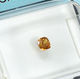 Delcampe - Diamant - 0.17 Ct - Carré - Natural Fancy Intense Yellowish Orange - SI1 IGI - Diamant