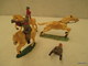 2 Cavaliers Starlux Plus Un Cavaliers Sans Monture Et Un Cheval - Toy Memorabilia