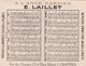 Calendrier 1884 Magasin "à L'ange Gardien"Laillet Mercerie à Chartres (coq , Poule,ange) - Petit Format : ...-1900