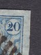 N° 4 Bien Margé : 24 BRUXELLES  Papier Parcheminé - 1849-1850 Médaillons (3/5)