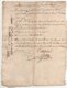 Vieux Papier 1784 - Manuscrits