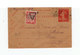 .Carte Lettre Entier Postal Marianne 40 C. CAD 1926. Date 626. Timbre Taxe 30 C Surcharge Triangle. (1080x) - 1859-1959 Lettres & Documents