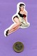 3 AUTOCOLLANT  STICKER PIN UP GIRL    S129 - Autocollants