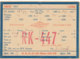 R 290 / CARTE RADIO AMATEUR -  U S S R.       S K W  MOSCOW    R  K  4  4  7 - Radio Amateur