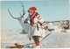 Samepike Med Reinsdyr. Norway. A Lappgirl With A Reindeer - (Norge - Norway) - Norwegen