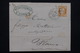 FRANCE - Lettre De Paris Pour Florence En 1872, Affranchissement Cérès 40cts , Oblitération étoile 22 - L 22973 - 1849-1876: Période Classique