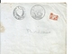 Papiers D'Affaire / Bordeaux , Place St Rémi Avec Taxe Matérialisée Par Plusieurs Cachets , 1849 - 1849-1876: Période Classique