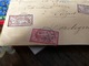 LETTRE AVEC TIMBRES TYPE MERSON N°119 ET 120 +TIMBRE N°111.VALEUR DÉCLARÉE .CHARGÉ.CAD BAYONNE 16.11.0  CACHETS CIRE + - Cartas & Documentos