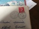 LETTRE AVEC TIMBRE15FN°1011.CAD A CERCLE POINTILLÉ CHAMPNIERS ET REILLAC  DORDOGNE 16H30 7-7 1955  TRES  NETS - Storia Postale