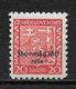 Slovakia 1939, 20h Scott # 4, VF Mint Hinged*OG, Expertise !! (RN-6) - Unused Stamps