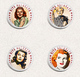 Rita Hayworth Movie Film Fan ART BADGE BUTTON PIN SET 3 (1inch/25mm Diameter) 35 X - Films