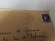 LETTRE  AVEC TIMBRE N°486 TYPE CERES BLEU  SURCHARGE 1 EN  ROUGE  TIRET .CAD CHENAUD 23-12 .40  DORDOGNE - Storia Postale