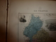 1880: JURA (Lons-le-Saunier,Dôle,Poligny,St-Claude,Nozeroy,Morez,etc)  Carte Géo-Descriptive En Taille Douce Par Migeon. - Cartes Géographiques