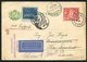 1938 Sweden Postcard Kristianstad - Wiener Neustadt Redirected. Airmail Luftpost - Covers & Documents