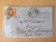France - Timbre Napoléon III 40c Orange Vif YT N°16 Sur Lettre Circulée En 1857 - Ob. PC 2221 - 1853-1860 Napoléon III