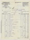 Facture HERBORISTERIE En Gros BECHET & JOURDAN Frères Rue Tronchet 69 LYON (voir Liste Des Produits) + Traite - 1900 – 1949