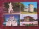 Serbia Unused Postcard Oplenac Multiview  Church Monument Military Barracks Churches Of Topola And Oplenac - Serbie