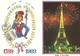France Histoire 3 Cartes Bicentenaire Révolution Française PARIS Déclaration Droits De L'homme Illustrat. Lépine - Cp101 - Histoire