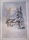 SNOW CHRISTMAS XMAS ZAGREB CROATIA DESIGN ORIGINAL POST CARD PC STAMP - Croatia