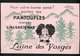 BUVARD:  PANTOUFLES "L'ALSACIENNE " LAINE DES VOSGES - FORMAT  13,5X21 Cm - Textile & Vestimentaire