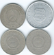 Hungary - 2 Forint - 1946 (KM533) 1952 (KM548) 1957 (KM556) & 1966 (KM556a) - Hongrie