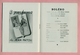 THEÂTRE DES BOUFFES PARISIENS - SAISON 1940 / 1941 : BOLERO De MICHEL DURAN Avec JEANNE AUBERT /  DENISE GREY - Programmes