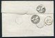 Frankreich / 1858 / Transit-Brief K2-Stempel PARIS Nach Wahlen/Schweiz, Rs. Diverse Stempel (10013) - Other & Unclassified