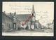 SIVRY- La Place Communale. Malle Poste, Animation, Attelage. Circulé En 1904.  Rare. 2 Scans. - Sivry-Rance