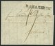 HAMBURG VORPHILA 1803, R.4. HAMBURG, L1 Auf Forwarded-Letter Von Breslau Nach Bordeaux, Absender: J.G. Starck, Pracht - Vorphilatelie