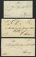 SCHLESWIG-HOLSTEIN PLÖN (1849-67), 4 Verschiedene Briefe Und Ein Postschein, Pracht - Vorphilatelie