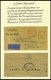 BAHNPOST Luftpost-Bahnpost, 1937-1963, 4 Verschiedene Belege, Dabei Feldpostbrief Nach Leningrad, Feinst/Pracht - Maschinenstempel (EMA)