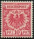 Dt. Reich 47da **, 1893, 10 Pf. Rotkarmin, Postfrisch, Pracht, Kurzbefund Jäschke-L., Mi. 150.- - Sonstige & Ohne Zuordnung