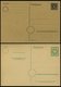 SAMMLUNGEN, LOTS Aus P 1-35 BRIEF, 1945-53, 18 Verschiedene Ungebrauchte Ganzsachenkarten, Fast Nur Prachterhaltung, Mi. - Autres & Non Classés
